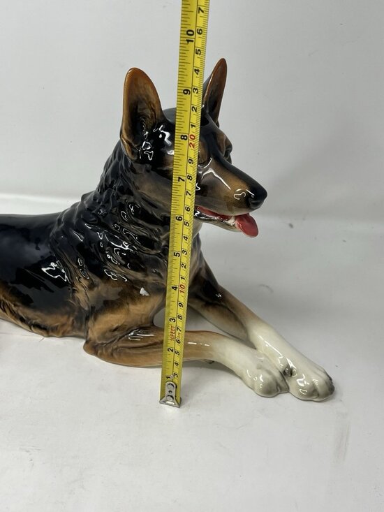 Vtg MINT Goebel W.Germany Porcelain German Shepherd Large 17 X 8.5 30027-35 - Picture 11 of 13